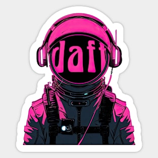 Daft Astronaut Sticker